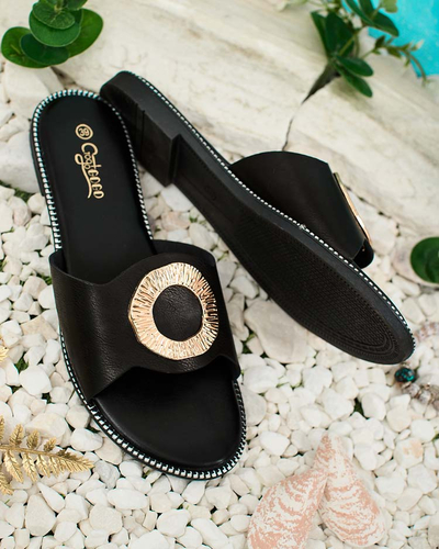 Royalfashion Women's Olerna flat sole flip-flops