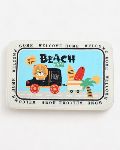 Royalfashion Colorful doormat rug with flowers 40x60