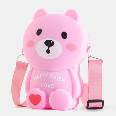 Pink teddy bear handbag - Accessories