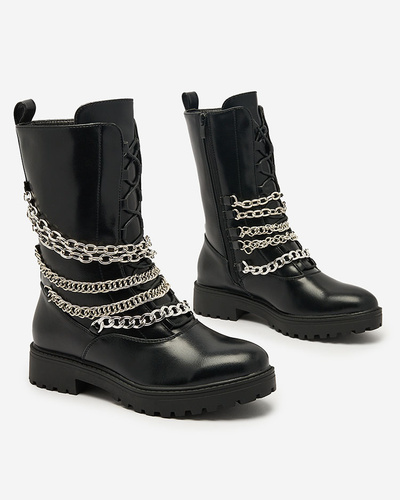 Royalfashion Women's bagger boots in black Goserre