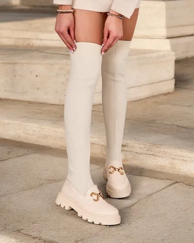 Royalfashion Women's slip-on over-the-knee boots Rufies