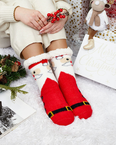 Royalfashion Warmed Christmas Women's Socks with Santa Claus