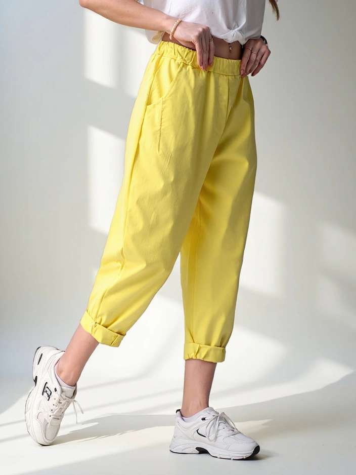 Royalfashion Women's trousers with viscose type Harem