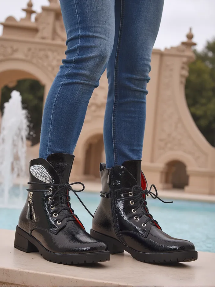 Royalfashion Women's ankle boots work boots Volio