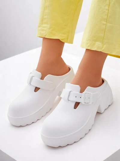 Royalfashion Women's rubber heeled sandals Voxones