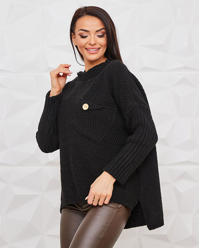 Royalfashion Black Women's Sweater