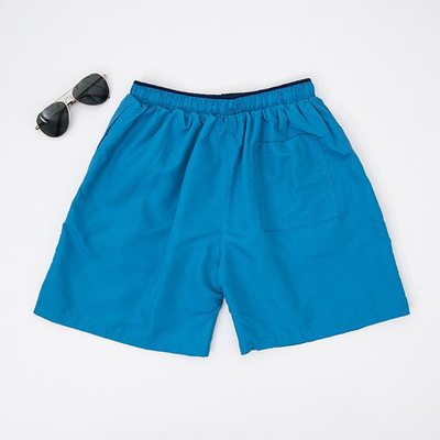 Turquoise men's shorts - Clothing