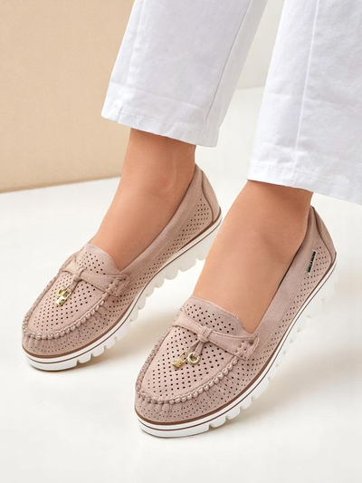 Royalfashion Sieviešu perforētie mokasīni Elissas