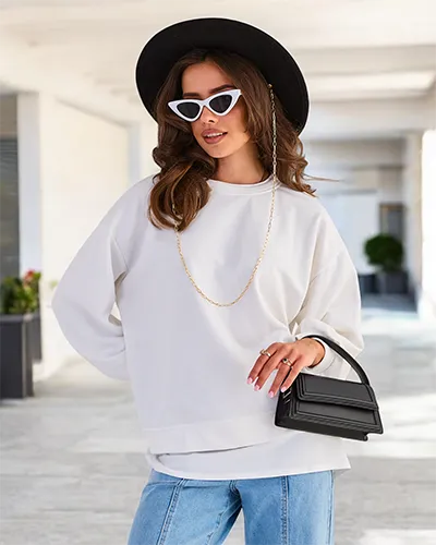 Royalfashion Women's Cotton Thin Sweatshirt