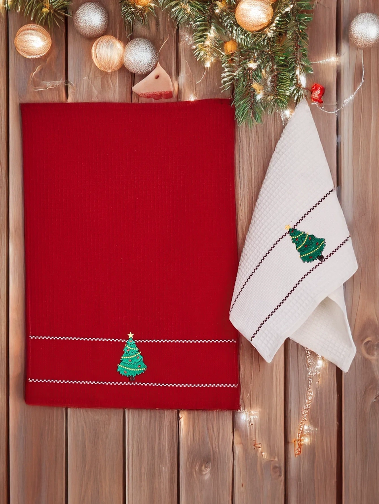 Royalfashion Brīvdienu dvieļu komplekts Laimīgu Jauno Gadu