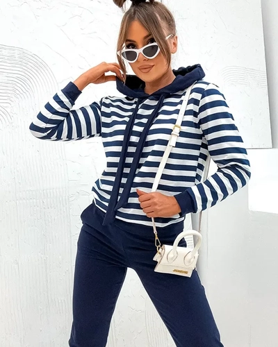 Royalfashion Women's striped cotton set