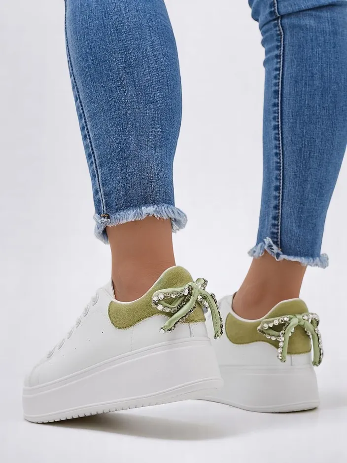 Royalfashion Sieviešu platformas sporta apavi ar lentu.