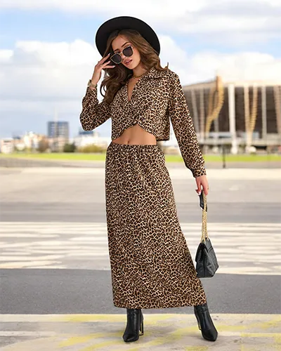 Royalfashion Patterned Women's Set