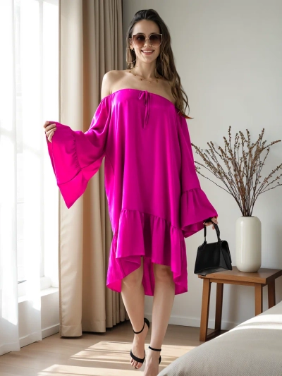 Royalfashion Women's dress a'la Spanish with ruffles oversized