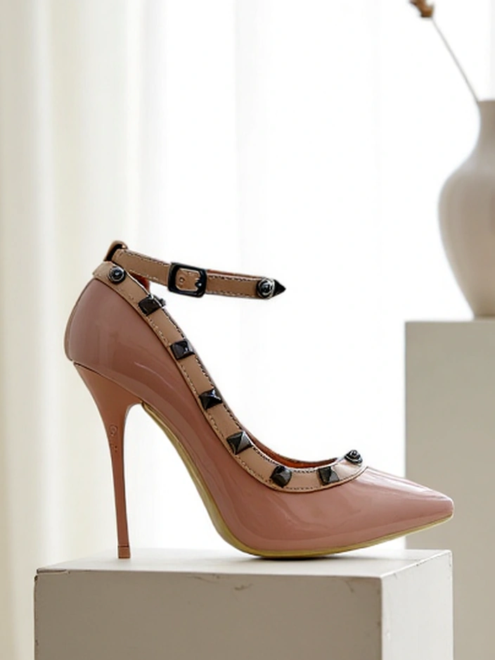 Royalfashion Sieviešu lakotas stiletto ar rhinestones Qoscalle