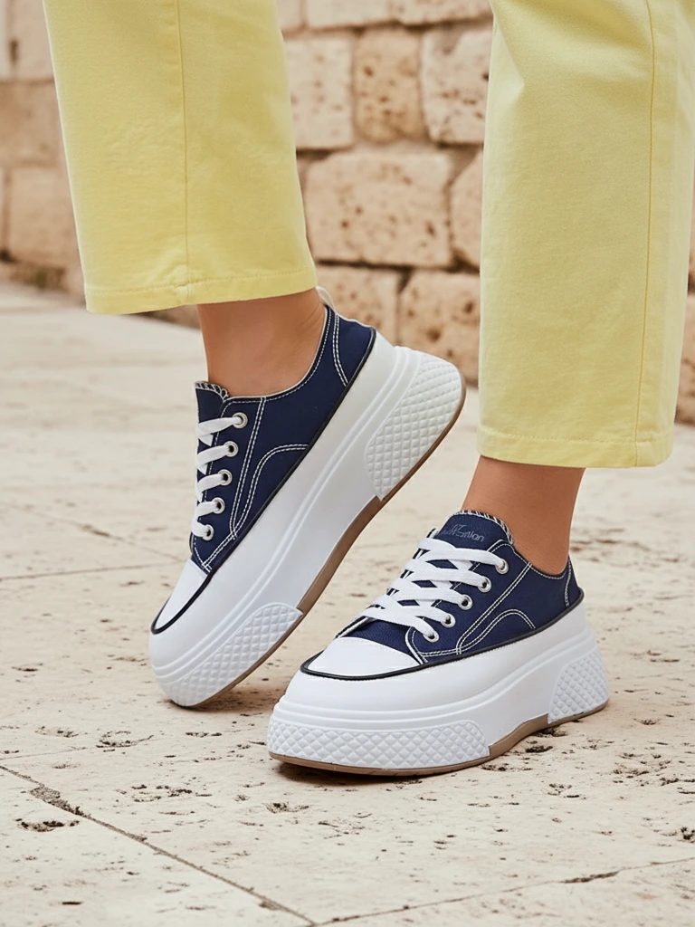 Royalfashion Women's Platform Sneakers Beemes