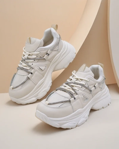 Royalfashion Women's Sneakers on a Thick Sole Reterri