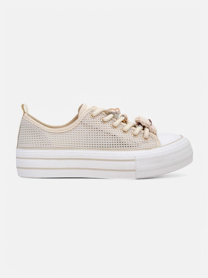 Royalfashion Women's perforated sneakers with embellishments Osdo