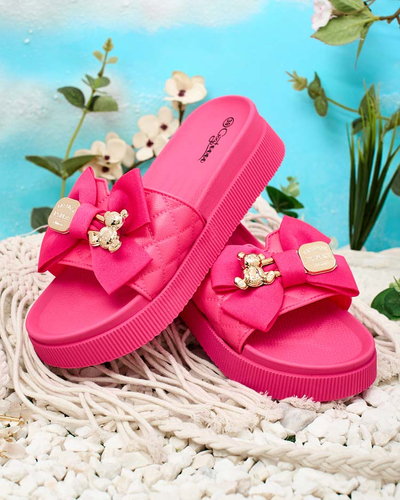 Royalfashion Sieviešu dūnotas dībeļi ar dekoratīvu loku Nelmi