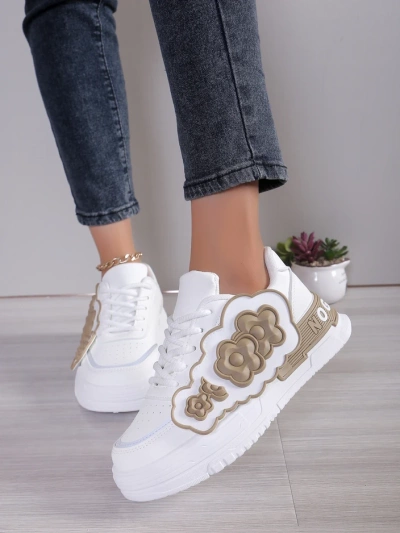 Royalfashion Women's Sneakers with Decorative Upper Nendales