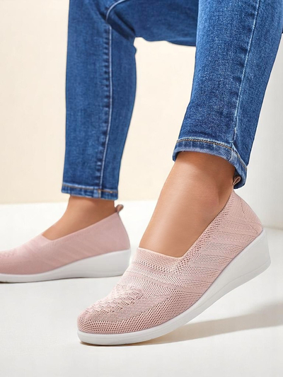 Royalfashion Women's moccasins on a low wedge Epoles