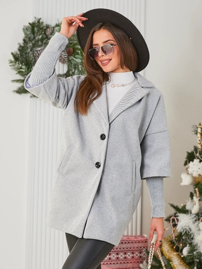 Royalfashion Women's coat with sweater sleeves