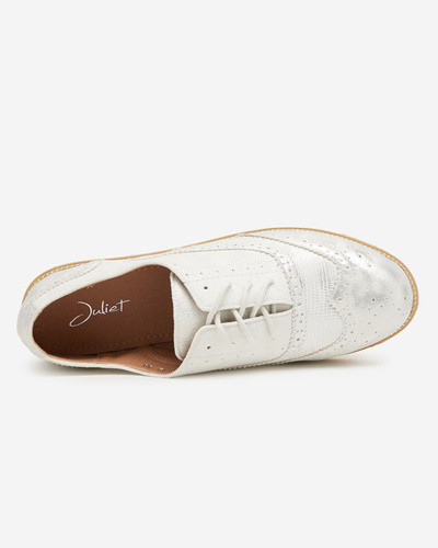 Women's white lace-up shoes Isdiohra - Footwear