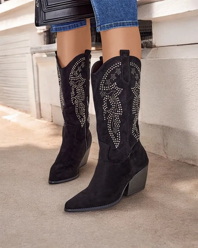 Royalfashion Ladies cowboy boots with a heel Kokoko