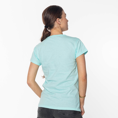 Ladies Mint Printed T-Shirt - Clothing