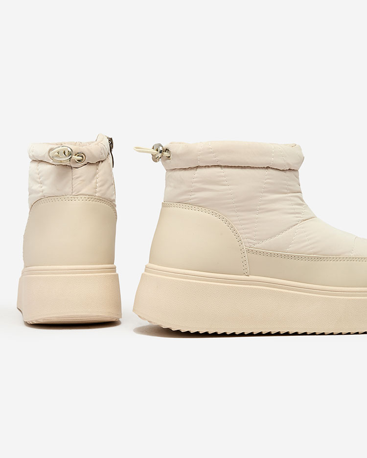 Royalfashion Sieviešu sniega zābaki bēšā krāsā Fopinia