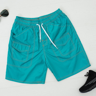 Turquoise men's sports shorts shorts - Clothing