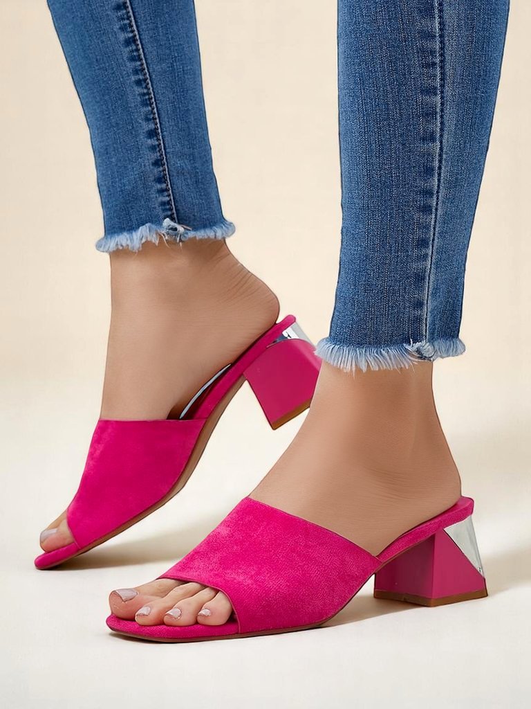 Royalfashion Women’s slides with decorative heels Vollatie