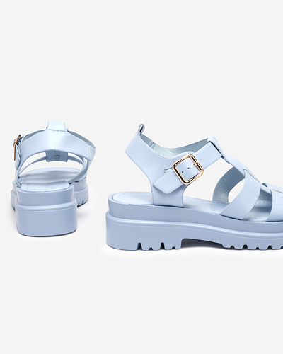 Women's gladiator sandals in blue Raef - Footwear