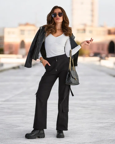 Royalfashion Sieviešu auduma kaujas bikses