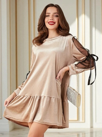 Royalfashion Women's velour dress
