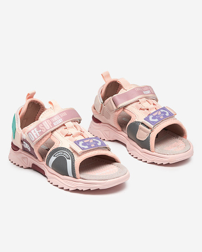 Wukapi pink velcro children's sandals - Shoes