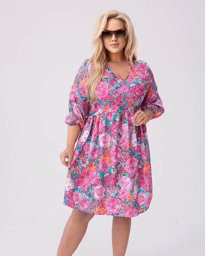 Royalfashion Women's knee-length dress with print PLUS SIZE