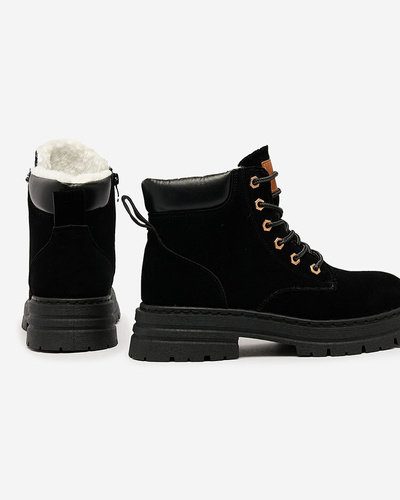 Royalfashion Women's insulated trapper boots in black Radoras