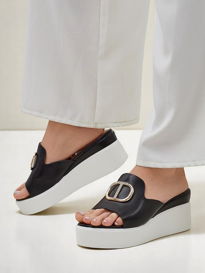 Royalfashion Women’s Wedge Slides Daffin