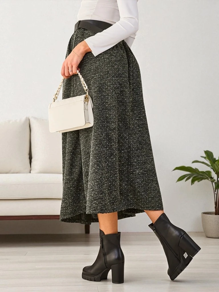 Royalfashion Women's midi skirt