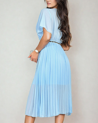 Royalfashion Women's pleated midi dress