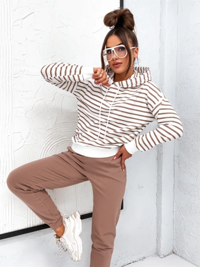 Royalfashion Women's striped tracksuit set