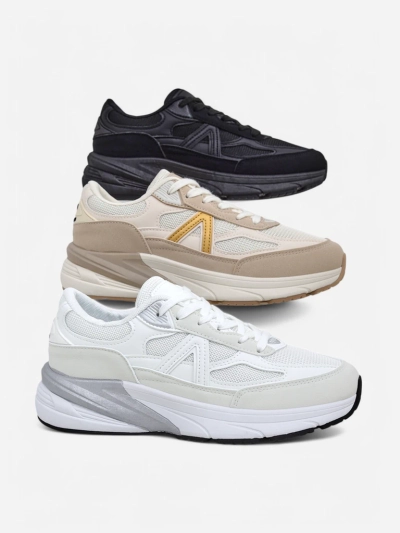 Royalfashion Women's sports sneakers on a thicker sole Moderax