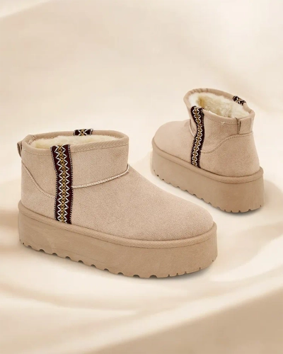 Royalfashion īsie sniega zābaki sievietēm Haluzi