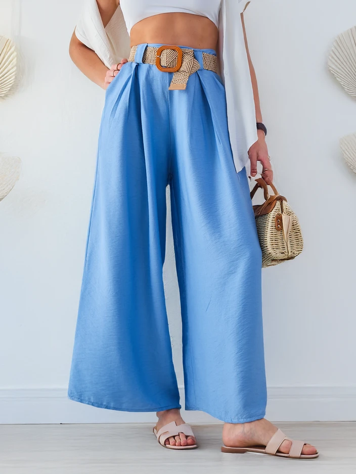 Royalfashion Женские широкие брюки из вискозы