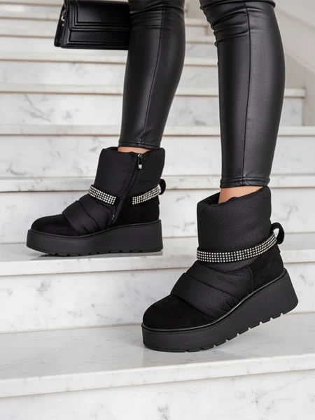 Royalfashion Women's wedge snow boots Renosi