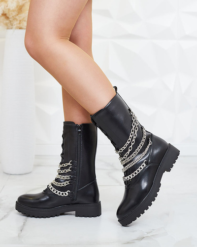 Royalfashion Women's bagger boots in black Goserre