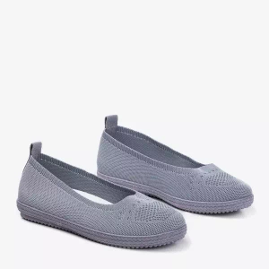 Szare tenisówki slip-on damskie Wlora - Obuwie