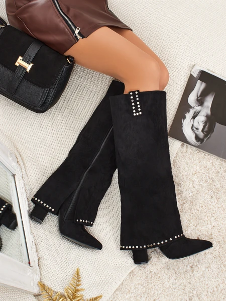 Женские сапоги Bryves из эко-замши с голенищем