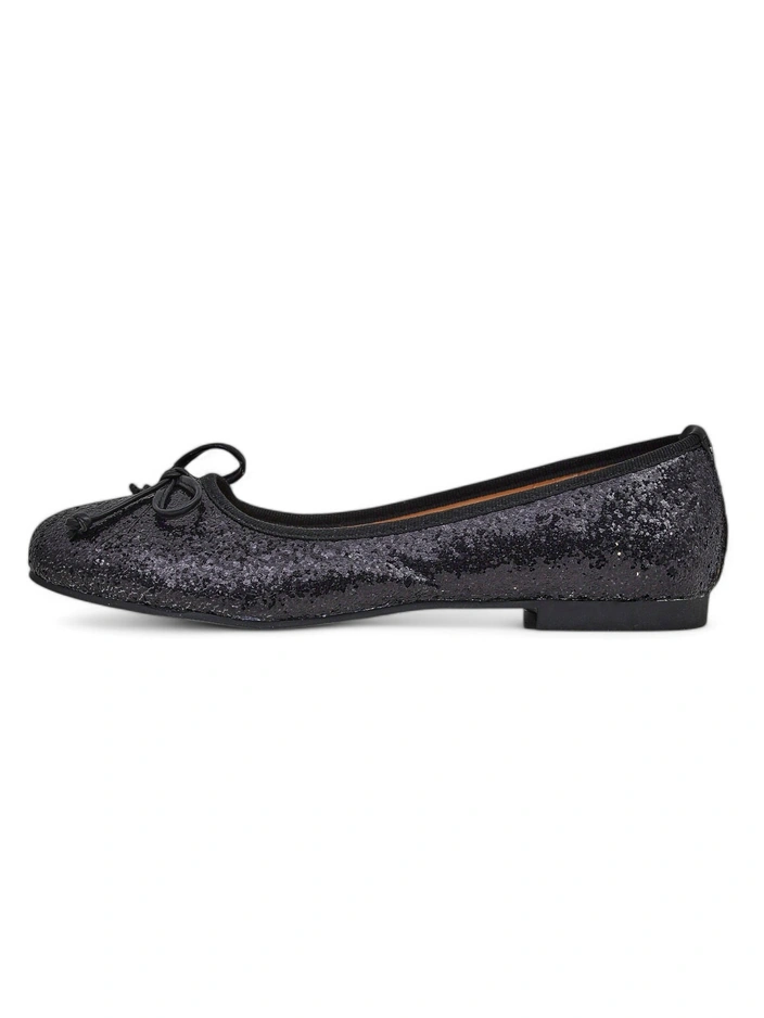 Royalfashion Women's ballet flats with glitter and bow Aramie